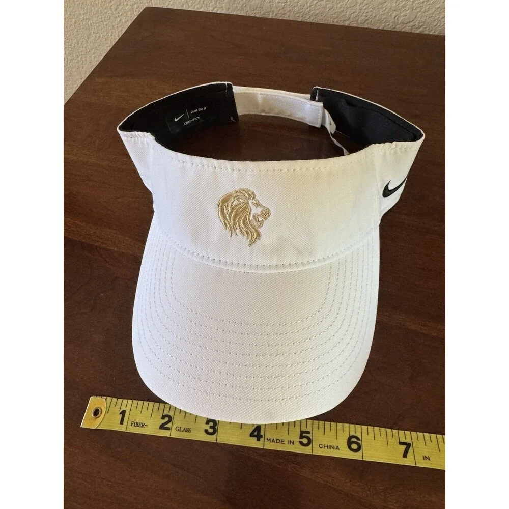 NIKE TEAM U DRY VISOR WHITE ADULT UNISEX (ADJUSTABLE) DC4217-100 NWOT